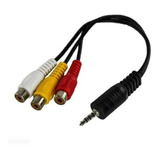 Cable Mini Plug 3,5mm 4 Contactos  A 3 Rca Hembras