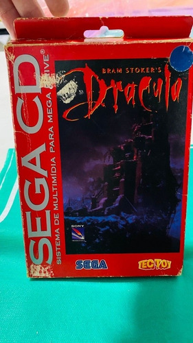 Dracula Orinal Sega Cd Tec Toy Caixa Papelão Vermelha