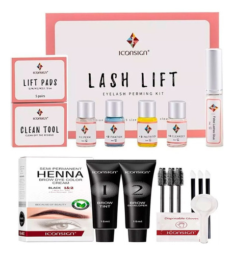 Kit De Lifting Para Pestañas + Tinte Para Pestañas Iconsing