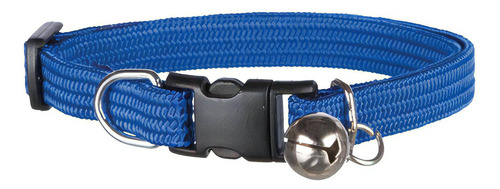 Collar Elástico Cascabel Para Gatos Trixie - Petit Pet Shop Color Azul Liso Tamaño Del Collar Ajustable