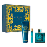 Versace Eros Agua De Perfume Estuche 3pzs Hombre