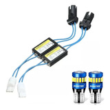 Par Resistor Canceller T10 Pingo + Lampada Super Led Azul