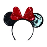 Cintillo Diadema Disfraz Minnie Con Brillos Fiestas Cosplay