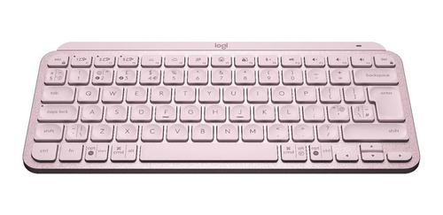 Teclado Logitech Master Series Mx Keys Mini Inglês  Rosa 