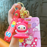 Llavero Kawai Con Porta Sube/tarjeta/credencial My Melody