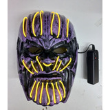 Máscara Luminosa Calavera Thanos, Varios Colores