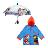 Conjunto De Ropa Impermeable Y Paraguas Para Niños Little Pa