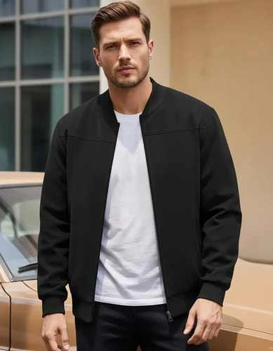 Chaqueta Casual De Gamuza Con Cremallera Para Hombre | MercadoLibre