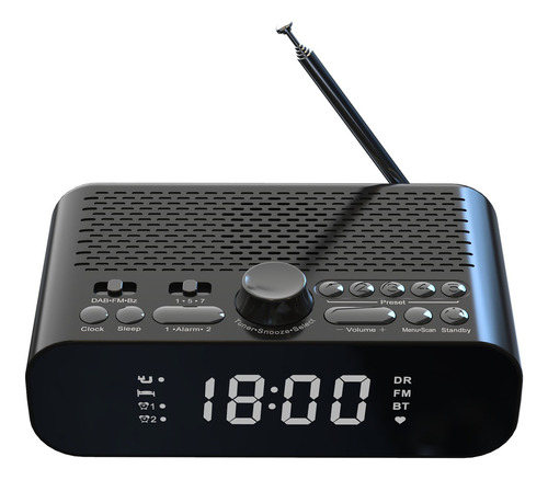 Radio Set Radio Led Dab/fm Con Unidad Digital Junto A La Cam