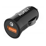 Cargador De Auto Aukey Carga Rápida 18w Con Cable Micro Usb