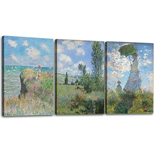 Mujer Un Parasol De Claude Monet, Pintura Al Óleo Impr...