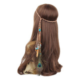 Diadema De Plumas Hippie India Bohemia Bandas Cabello B...