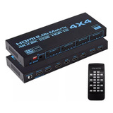 Administrador Señal Hdmi Matrix 4x4 - 4 Entradas A 4 Salidas