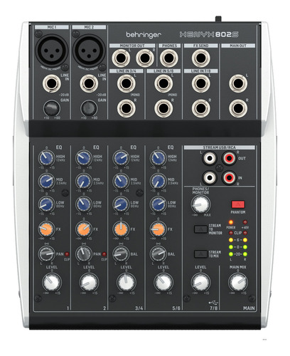 Consola Mixer 8 Canales Behringer Xenyx 802s Usb Oferta