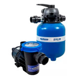 Kit Filtro Piscina Syl20 E Motobomba 1/4 Cv Syllent Até 22³