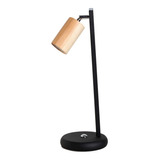 Velador Nórdico Madera Francia Vintage Móvil C/lamp Led 7w