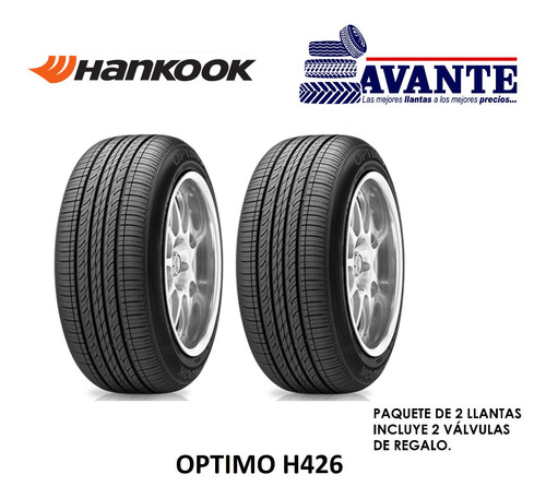 Llanta 185/60r15 Hankook H426 Optimo 84h Blk Oe ( Paq. 2 )