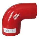 Codo Samco Turbo Cople Reduccion De 90  51mm A 63mm Rojo 