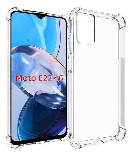 Funda Antigolpes Transparente Para Motorola + Vidrio Full 9d