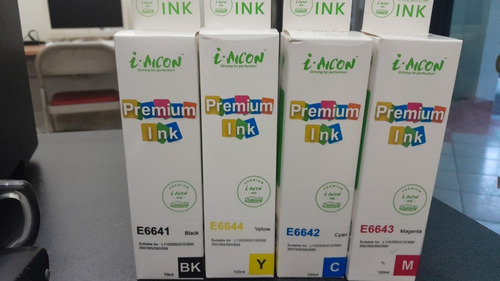 4 Tintas Genericas Aicon Para Epson T664 L120/200/210/300