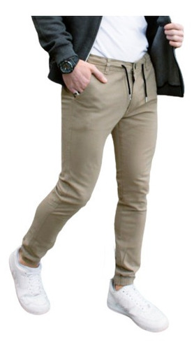 Jogger Hombre Pantalon Chupin Corte Chino Elastizados 