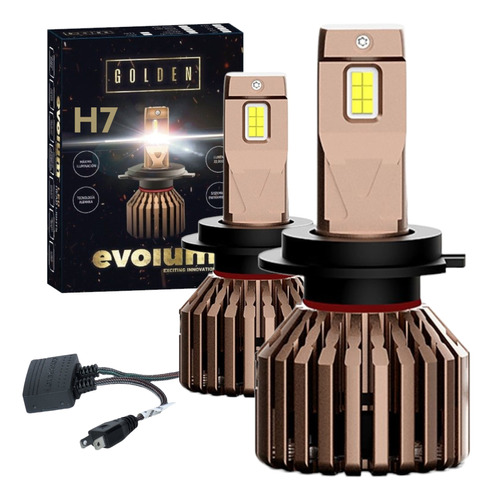 Focos Led Para Auto 22000lm Golden Hiperled Csp Luz Blanca 