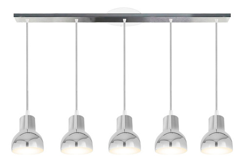 Lampara Colgante Diseño Moderno 5 Luces Techo Apto Led E27