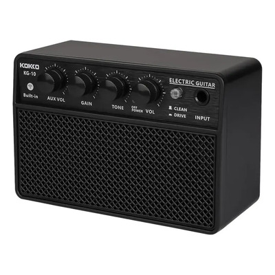 Tuomo Amplificador De Guitarra Eléctrica Pequeño Kokko De 10w, Minialtavoz Portátil Para Práctica De Guitarra Para Práctica Diaria, Actuaciones Callejeras, Recargable, Portátil, Compatible Con Conexió | Envío gratis