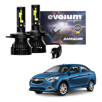 Focos Luz Led Aveo H4 11000lm 2018 2019 2020 2021 2022 2023 H4 Negro Blanco Neutro