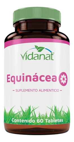  Equinacea 60 Tabletas Vidanat Mejora Sistema Respiratorio Sabor Neutro