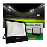 Refletor Led Slim 200w 6500k Preto Taschibra Bivolt Cor Da Luz Branco-friotensao 100-240v