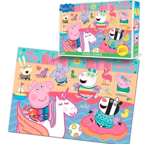 Puzzle Gigante Peppa Pig 20 Piezas Tapimovil Epp06345