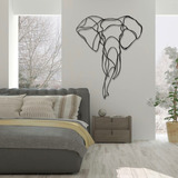 Elefantes Minimalistas En Corte Láser Medidas 90x60cm