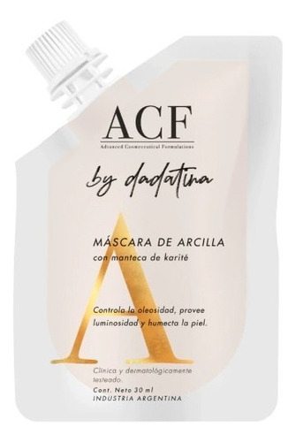 Acf By Dadatina Mascara Facial De Arcilla X 30 Ml