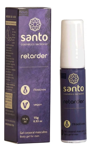 Retarder Gel Retardador Masculino 15g Santo