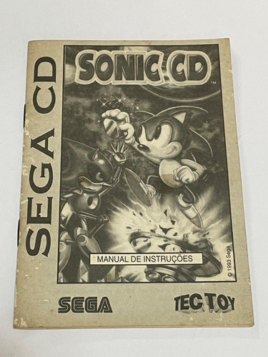 Sega Cd Apenas O Manual Sonic Cd Original Tectoy