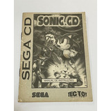 Sega Cd Apenas O Manual Sonic Cd Original Tectoy