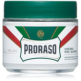 Crema Proraso Pre Afeitado, Refrescante Y Tonificante, 3,6 O