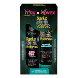  Kit Shampoo Y Acondicionador Novex Santo Black