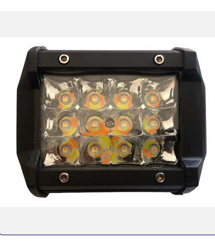 Barra/faro Dually 12 Leds  Fijo/estrobo Bicolor Blanco/ámbar