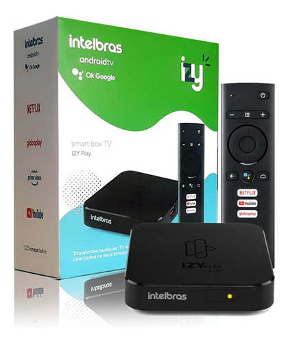 Smart Box Android Tv Izy Play Intelbras Original Lacrado