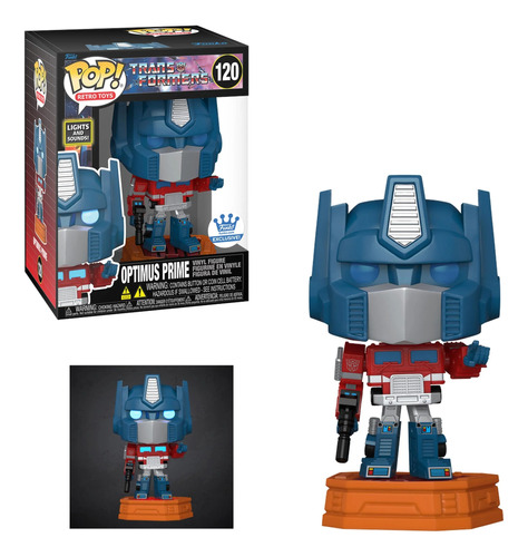 Funko Pop! Optimus Prime Transformers Lights And Sounds 6 Pu