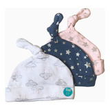 Set X 3 Gorros Para Bebe De 0 A 6 Meses Niña O Niño