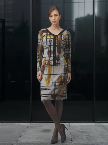 Karla D Liz Vestido T011413 Mujer Corto Escote V