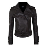 Chaqueta En Cuero Lchlw16 Cafe