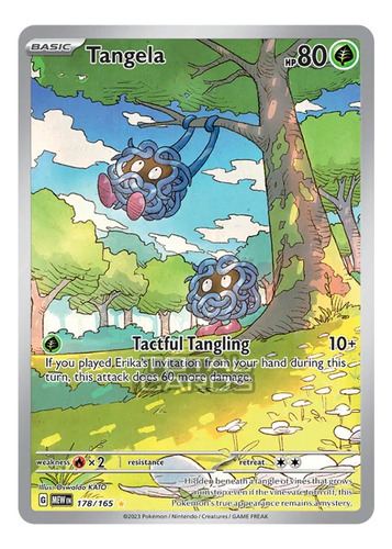 Pokemon Scarlet & Violet 151 Tangela - 178/165 Full Art New