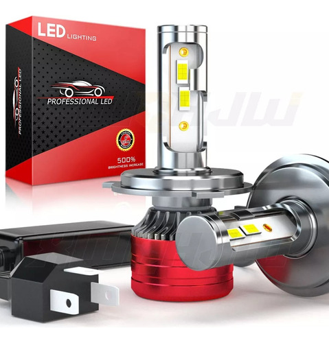 Kit Focos Led H4 9003 Luz Alta Y Baja Para Nissan 25000 Lm 