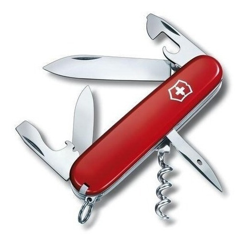 Navaja Suiza Victorinox Spartan Roja Con 12 Usos 91mm Color Rojo