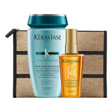 Kit Kérastase Shampoo Bain Force 250ml + Huile Elixir 50ml