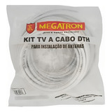 Kit Cabo Coaxial Megatron Rg6 67% 15 Metros